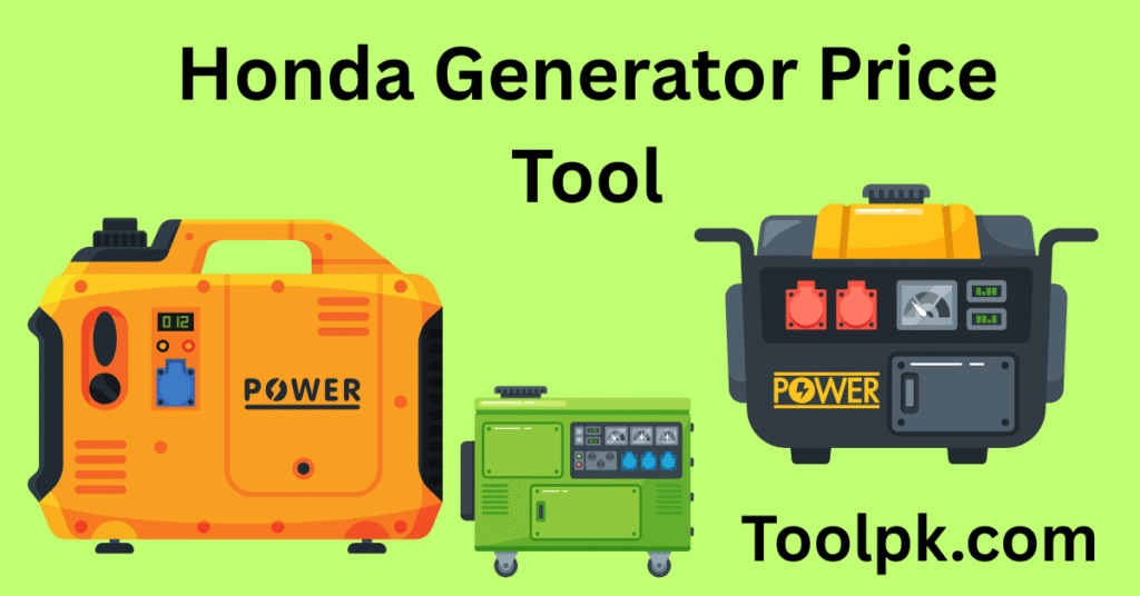 Honda Generator Price Tool